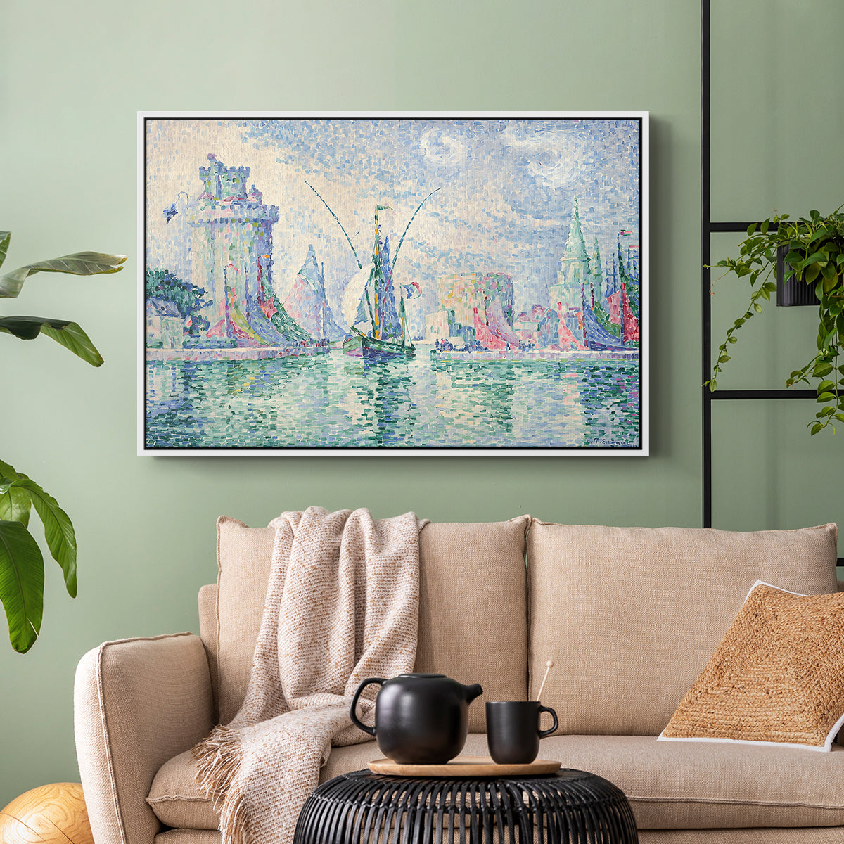 The Green Towers (Les tours vertes, la Rochelle), 1913 - Floater Framed Canvas Print