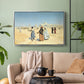 View from the Desert of Cairo with Citadel and Mamluk Tombs in the Background, c. 1889-1890 - Floater Framed Canvas Print