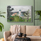 The Blue Villa (La Villa Bleue), c. 1918 - Floater Framed Canvas Print