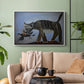Cat Catching a Bird, 1939 - Floater Framed Canvas Print