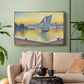 The Port at Sunset, Opus 236, Saint Tropez, 1892 - Floater Framed Canvas Print