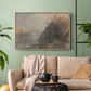 Rheinfels Looking to Katz and Gourhausen, 1817 - Floater Framed Canvas Print