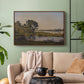 Landscape with a River, 1892 - Floater Framed Canvas Print