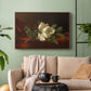 Magnolia on Red Velvet, c. 1885-1890 - Floater Framed Canvas Print