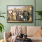 A Charlatan Selling Blacking in the Piazza Barberini in Rome, c. 1840-1849 - Floater Framed Canvas Print