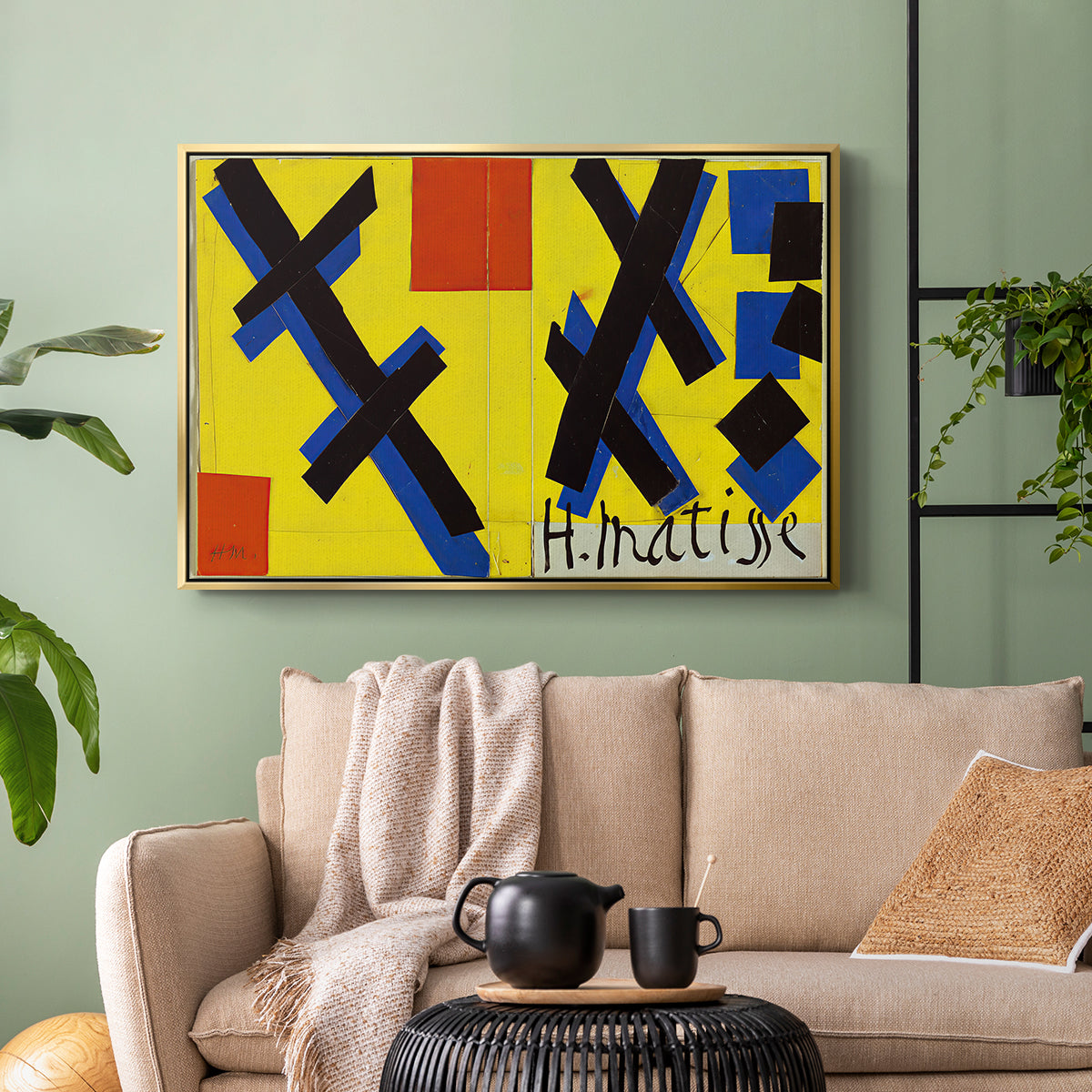 Cover Design for Matisse: His Art and His Public, 1951 - Floater Framed Canvas Print