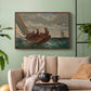Breezing Up (A Fair Wind), 1873-1876 - Floater Framed Canvas Print