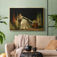 The Stolen Kiss (Le Baiser à la dérobée), c. 1788 - Floater Framed Canvas Print