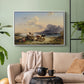 Shepherds and Cattle on Lake Attersee, 1852 - Floater Framed Canvas Print
