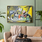 Still Life with Cat and Lobster, 1962 - Floater Framed Canvas Print