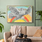 Flying Dove with Rainbow (Colombe volant à l'Arc-en-ciel), 1952 - Floater Framed Canvas Print