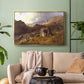 Lledr Valley in Wales, 1864 - Floater Framed Canvas Print