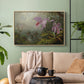 Two Sun Angel Hummingbirds on a Branch, c. 1890-1904 - Floater Framed Canvas Print