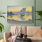 The Port at Sunset, Opus 236, Saint Tropez, 1892 - Floater Framed Canvas Print