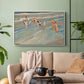 Children Playing on the Beach in Valencia, c. 1908 - Floater Framed Canvas Print