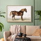 A Cart-Horse - Floater Framed Canvas Print