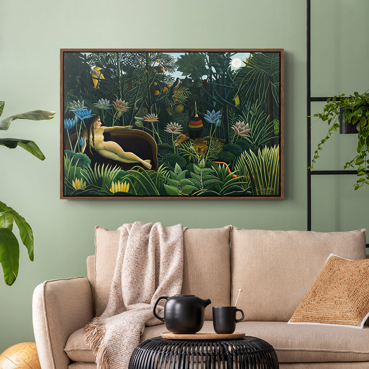 The Dream (Le Rêve), 1910 - Floater Framed Canvas Print