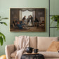 A Group of Danish Artists in Rome, 1837 - Floater Framed Canvas Print