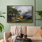 The Harvest Wagon (Der Heuwagen), c. 1850 - Floater Framed Canvas Print