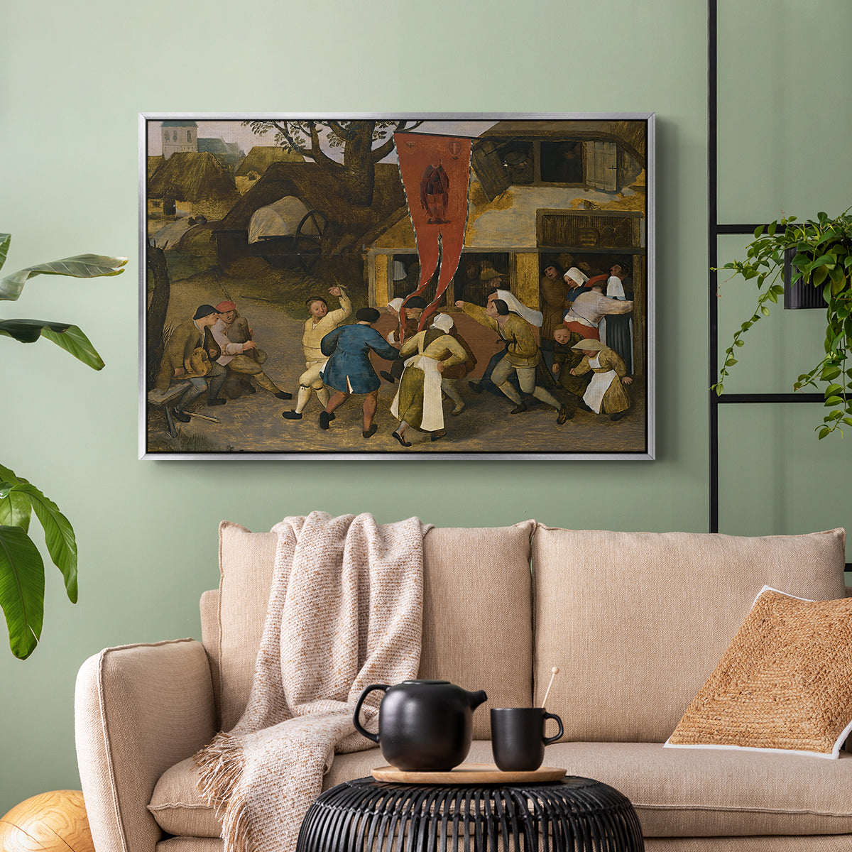 A Village Fair, c. 1567-1569 - Floater Framed Canvas Print