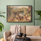 Figures and Animals in a Vineyard, c. 1829 - Floater Framed Canvas Print