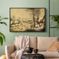 Winter Landscape with Skaters and Bird Trap, 1565 - Floater Framed Canvas Print