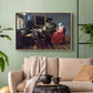 The Glass of Wine, c. 1660 - Floater Framed Canvas Print