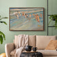 Children Playing on the Beach in Valencia, c. 1908 - Floater Framed Canvas Print