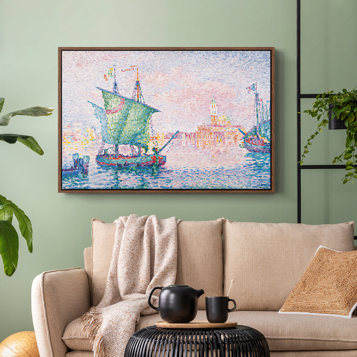 Venice, the Pink Cloud, 1909 - Floater Framed Canvas Print