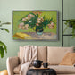 Vase with Oleanders and Books, 1888 - Floater Framed Canvas Print