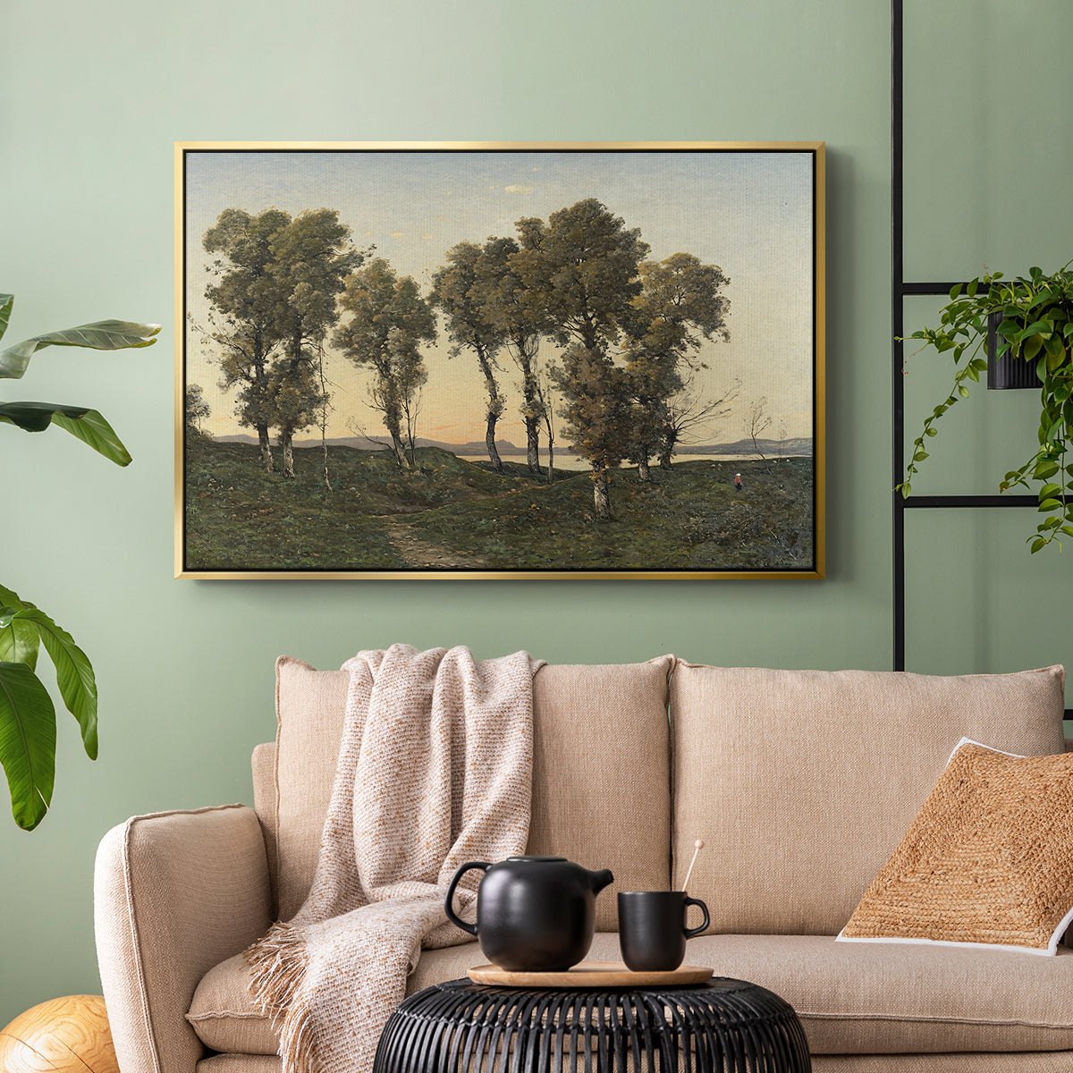 Autumn Evening, 1894 - Floater Framed Canvas Print
