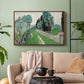 Landscape with Cypresses and Olive Trees near Nice, c. 1918 - Floater Framed Canvas Print