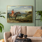 John Levett Hunting at Wychnor, Staffordshire, 1818 - Floater Framed Canvas Print