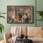Roman Pilgrims, 1854 - Floater Framed Canvas Print