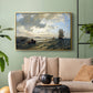 Fresh Breeze on the Norwegian Coast, 1876 - Floater Framed Canvas Print