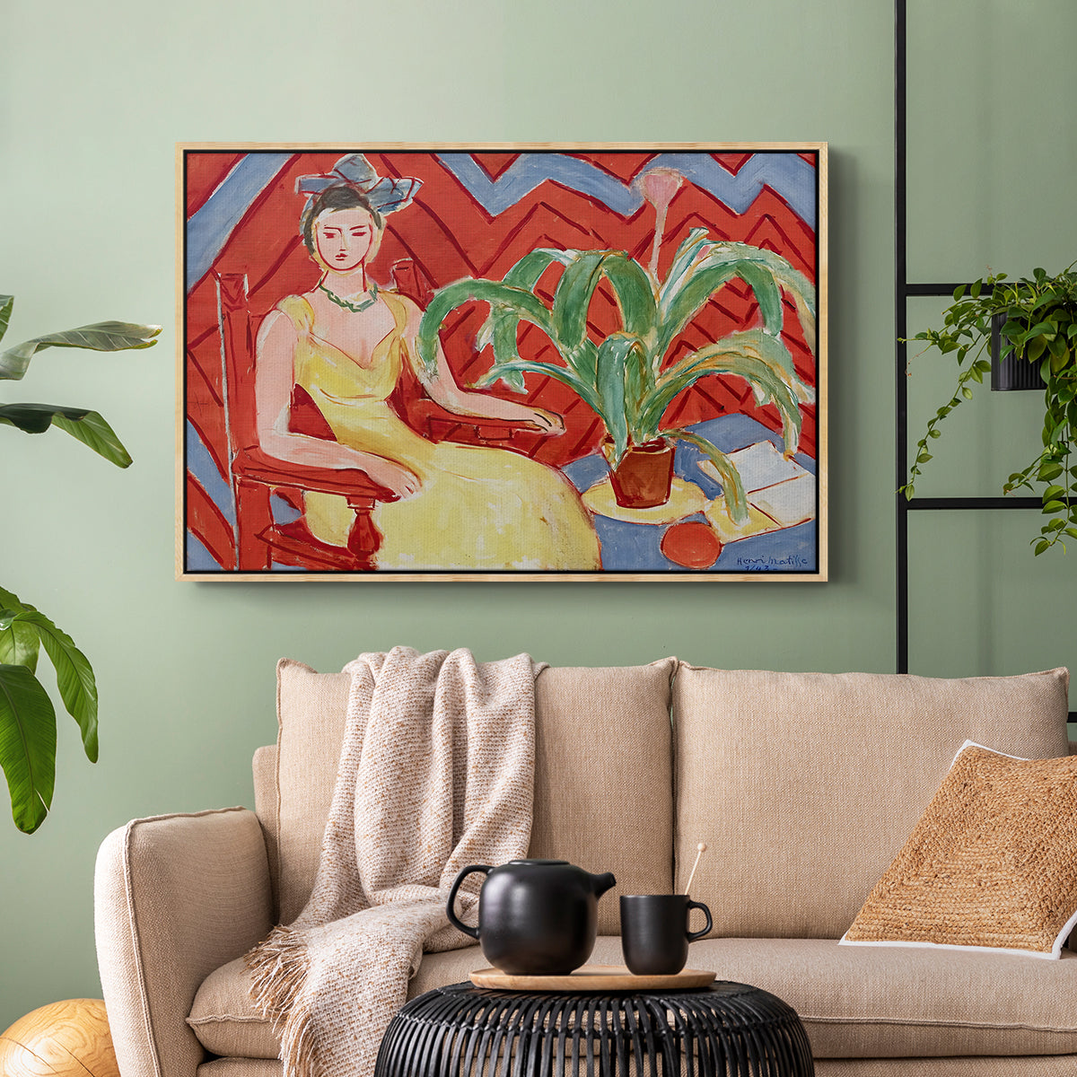 Michaella, 1943 - Floater Framed Canvas Print