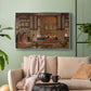 A Lady Receiving Visitors (The Reception), 1873 - Floater Framed Canvas Print