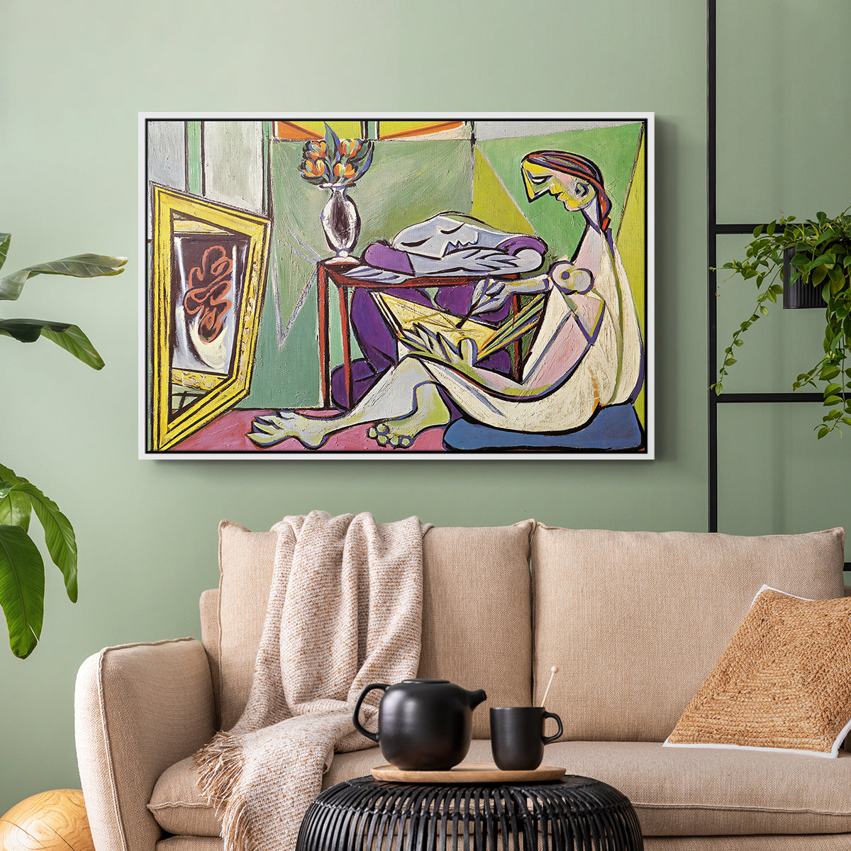 The Muse, 1935 - Floater Framed Canvas Print