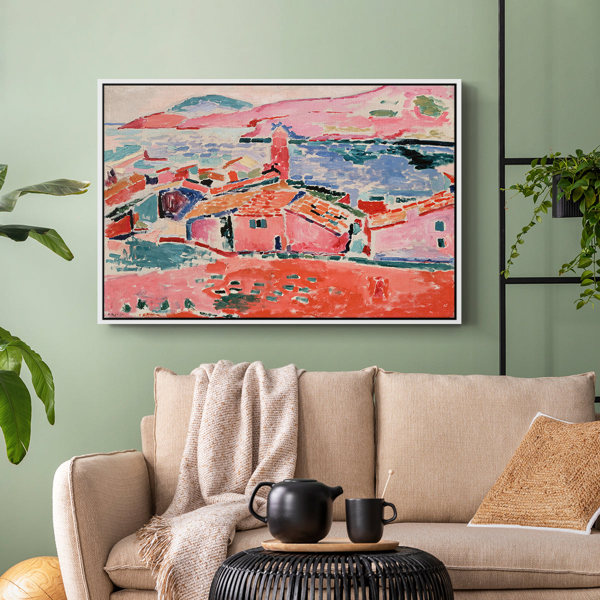 View of Collioure, 1905 - Floater Framed Canvas Print