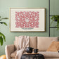 Examples of Chinese Ornament, Pl. XCV (Morris Inspired), 1867 - Floater Framed Canvas Print