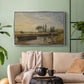 Barge below Flatford Lock, c. 1810 - Floater Framed Canvas Print