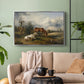 Two Horses on the Pasture, c. 1825 - Floater Framed Canvas Print