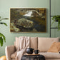 By the Mill Pond (En Mølledam), 1850 - Floater Framed Canvas Print