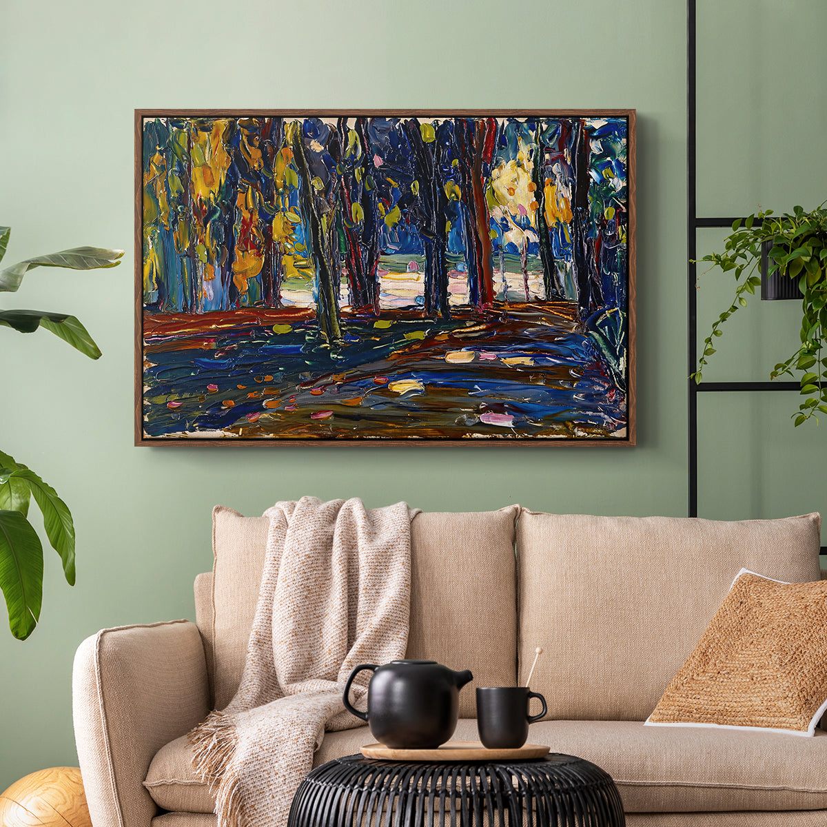 Autumn Study, 1908 - Floater Framed Canvas Print