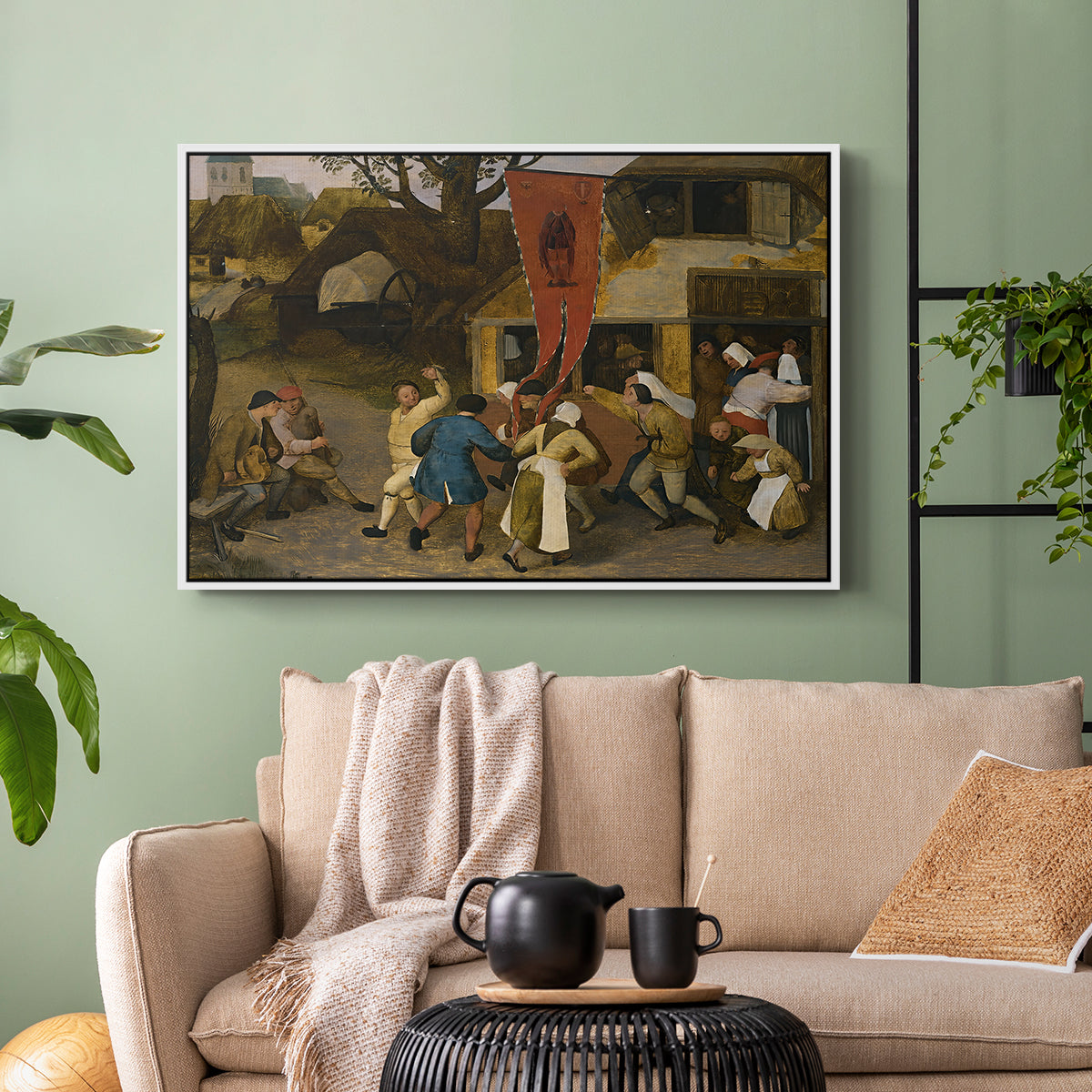 A Village Fair, c. 1567-1569 - Floater Framed Canvas Print