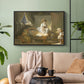 The Visit to the Nursery, c. 1775 - Floater Framed Canvas Print