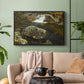 By the Mill Pond (En Mølledam), 1850 - Floater Framed Canvas Print