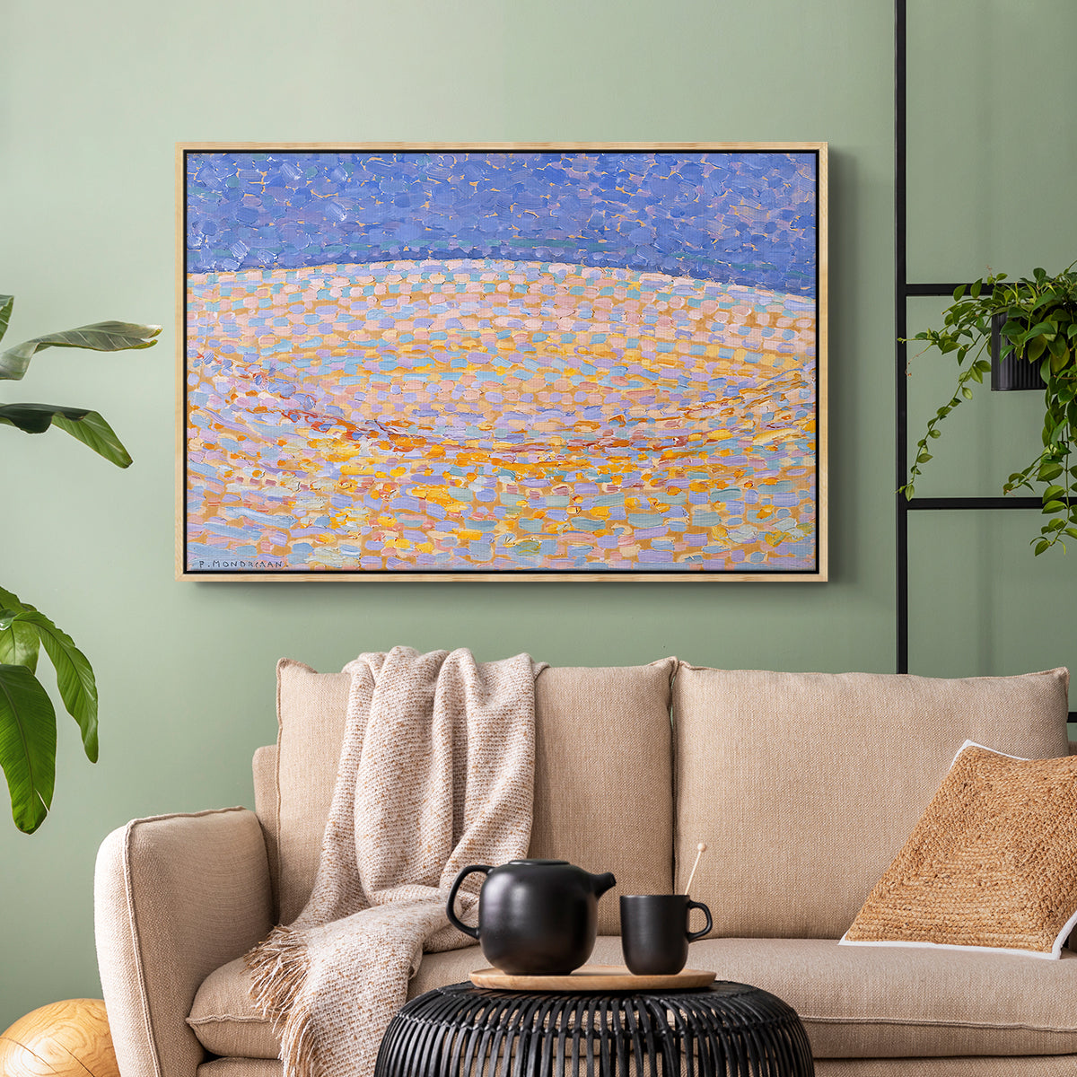 Dune III, 1909 - Floater Framed Canvas Print
