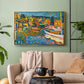 Study for Autumn Landscape with Boats, 1908 - Floater Framed Canvas Print