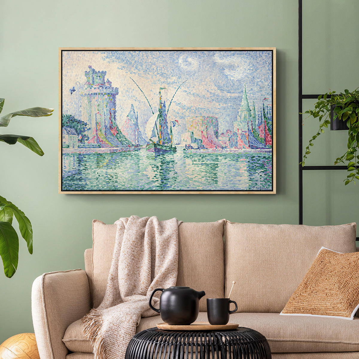 The Green Towers (Les tours vertes, la Rochelle), 1913 - Floater Framed Canvas Print